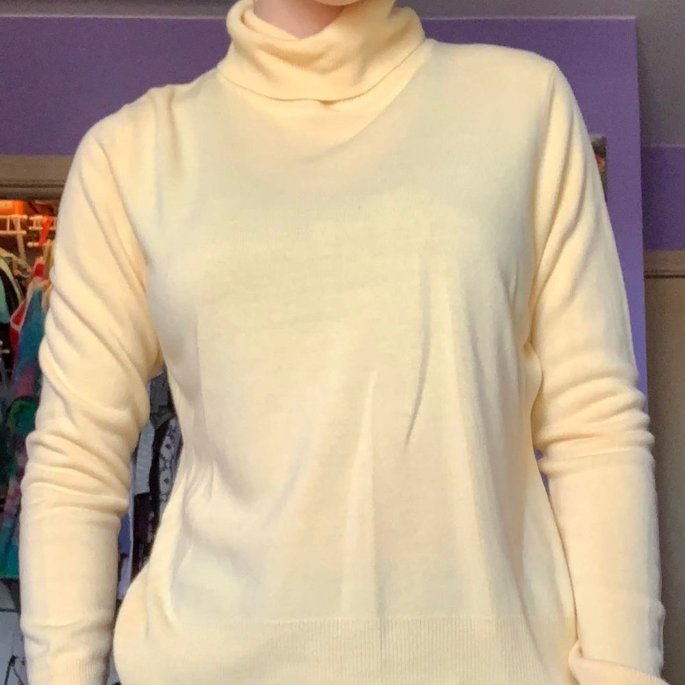 Croft & Barrow Yellow Turtleneck Sweater